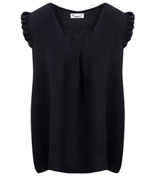 Blouse T-shirt V neckline short sleeve