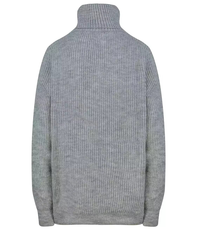 Classic ribbed turtleneck sweater