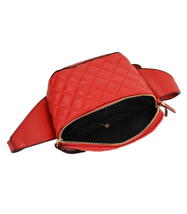 Fashionable quilted waist bag