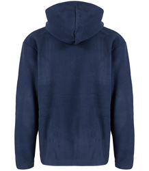 Men's warm fleece with hood and three pockets single color