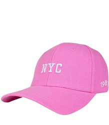 Baseball cap with embroidered NYC lettering