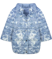 Short reversible flower transitional jacket