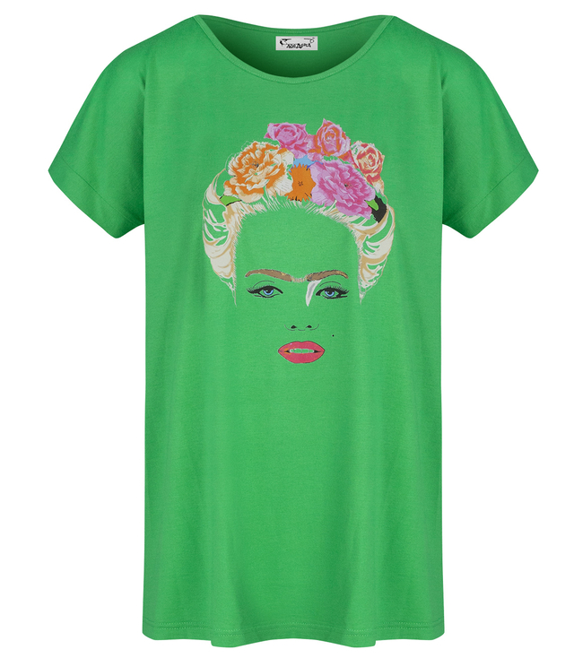 Women's short-sleeved T-shirt with the FRIDA print