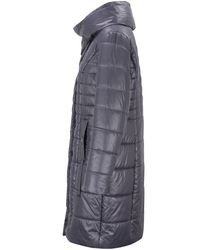 Long elegant quilted insulated coat for women AMELIA