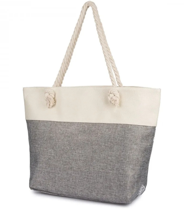 Mega large cotton summer beach bag, spacious, light