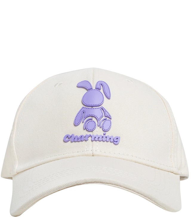 Children's baseball cap decorated with a bunny patch