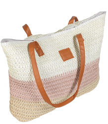 Mega large summer beach bag, braided, 3 colors