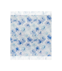 Women's scarf with floral pattern 100x100