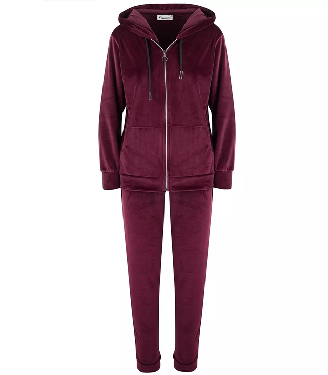 Tracksuit pants sweatshirt set velour MARTA