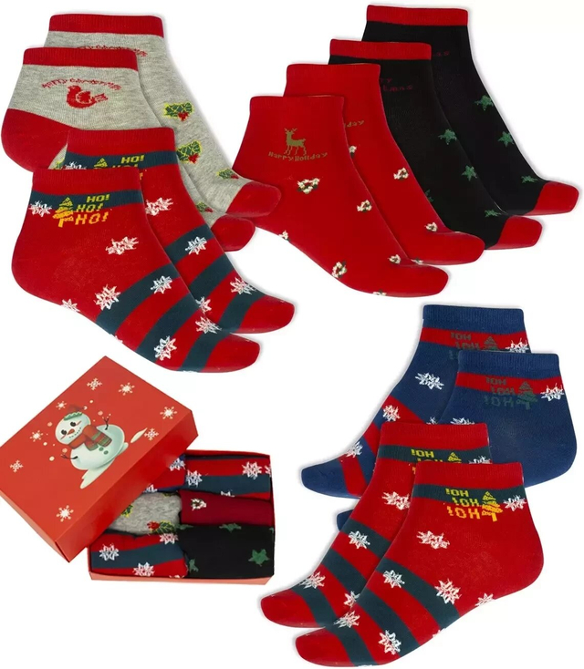 Christmas women's socks 6-pack SANTA
