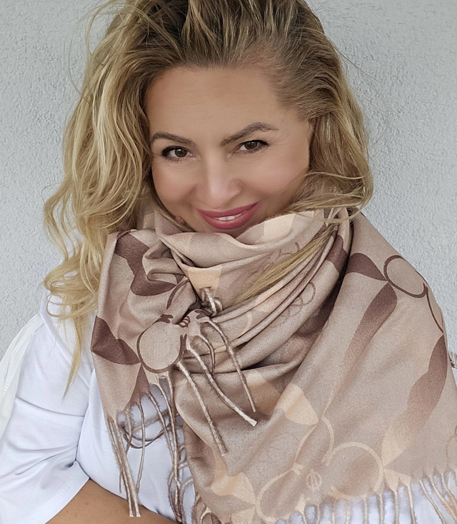 Shawl Scarf Stylish warm abstract soft smooth 180x70 cm