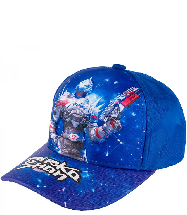 Children's baseball cap decorated with a colorful print 