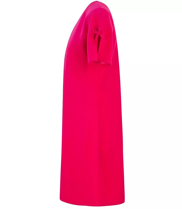Elegancka prosta sukienka rozkloszowana mini