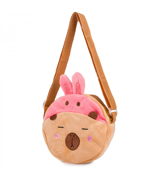 Children's round teddy bear plush bag