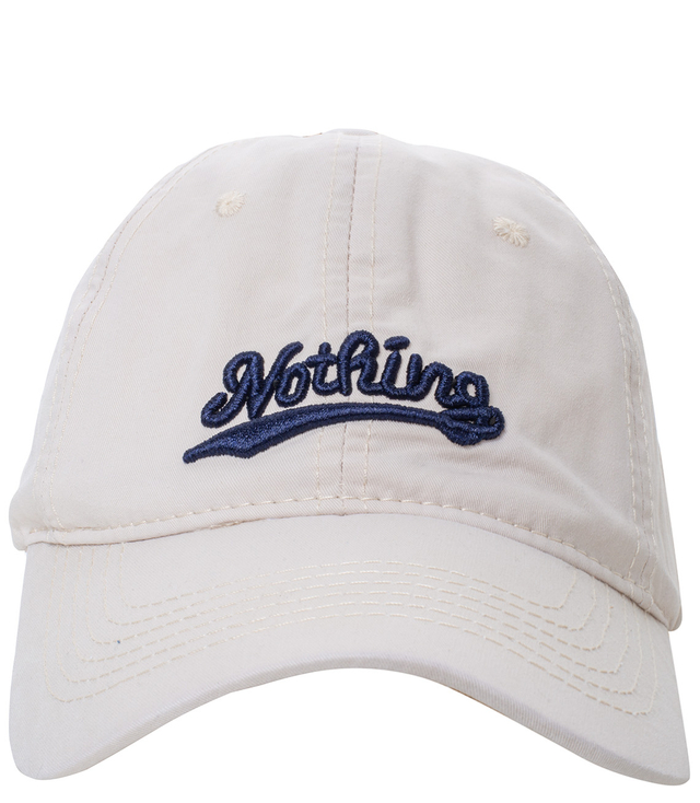 Unisex baseball cap with NOTHING embroidery