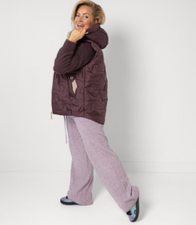 Women's quilted sleeveless hooded jacket MARINA