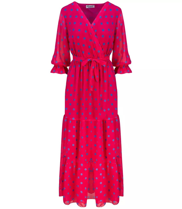 Long airy polka dot MAXI dress