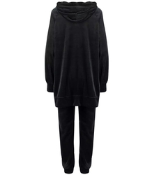 Tracksuit pants sweatshirt hood velor plus size