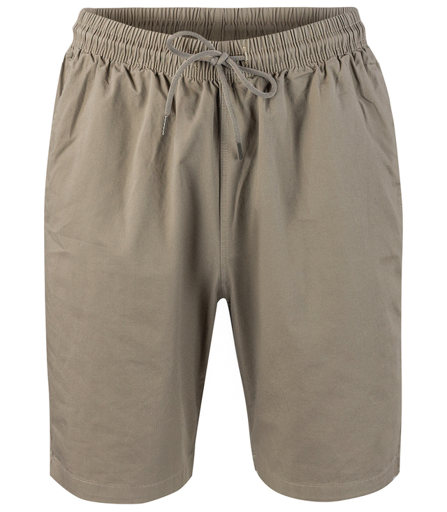 Men's single color cotton shorts with pockets