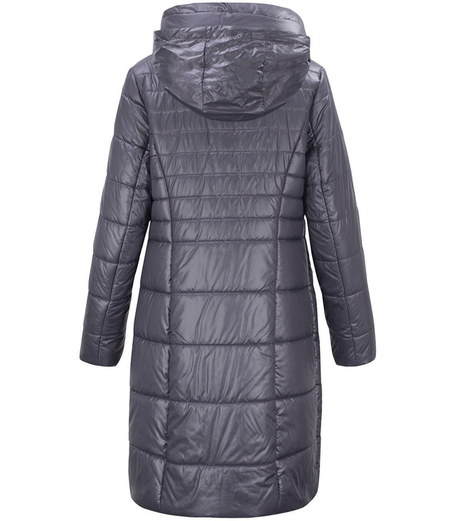 Long elegant quilted insulated coat for women AMELIA