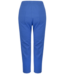 Women's trousers made of delicate cotton, tapered, tied at the waist LENA