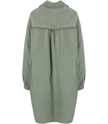TRINA long, loose muslin shirt
