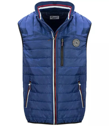 Short sleeveless men's quilted vest