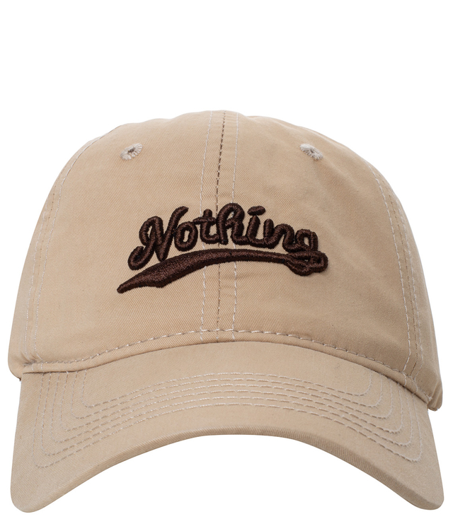 Unisex baseball cap with NOTHING embroidery