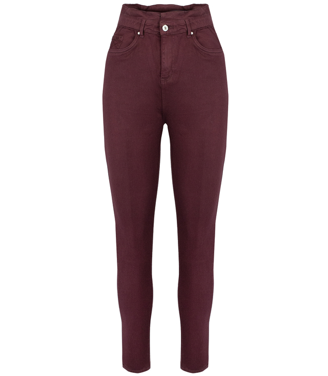 Wygodne elastyczne spodnie JEANSY SKINNY FIT kolorowe Eleganckie ROSE