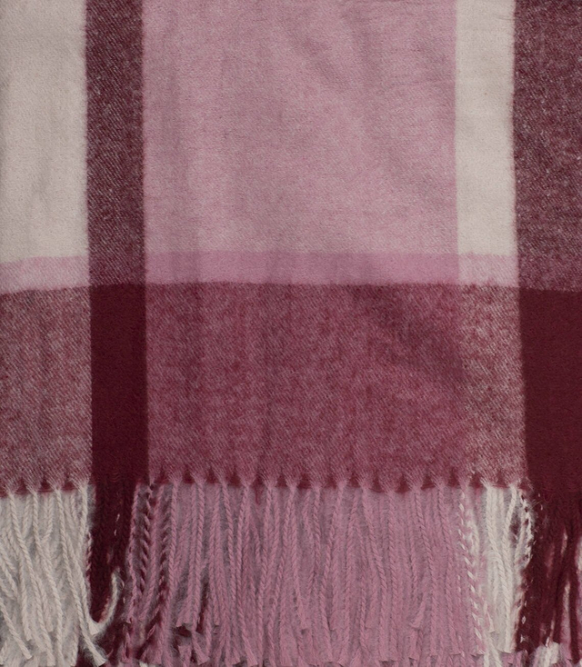 Ciepła duża chusta SZAL szalik krata