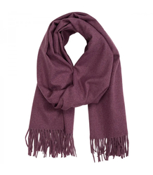 Scarf Thick scarf tassels single color warm soft 200x70 cm