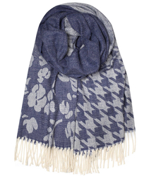 Warm Shawl Woven scarf Shawl Houndstooth Long