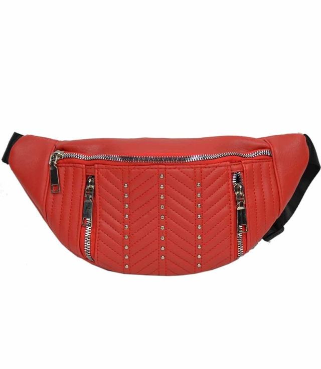 Large waist pack with zippers