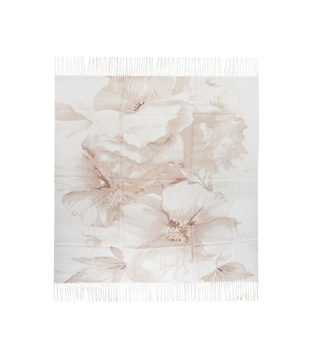 Women's scarf with floral pattern 100x100