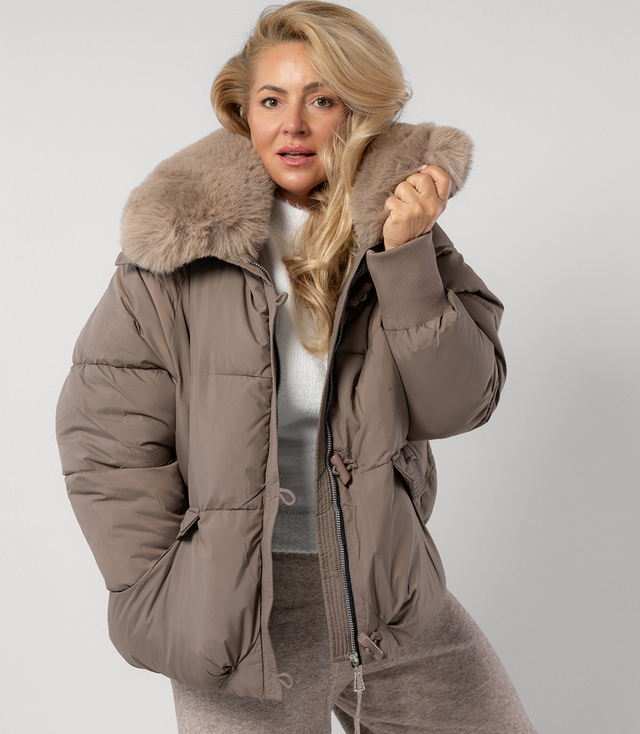IRMA winter bomber jacket with detachable sheepskin jacket