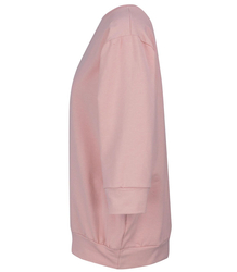 Cienka bluza pudełkowa bawełniana okrągły dekolt ZIZI