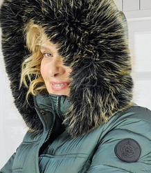 Long quilted winter warm coat with hood ARCTICA jacket