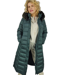 Long quilted winter warm coat with hood ARCTICA jacket