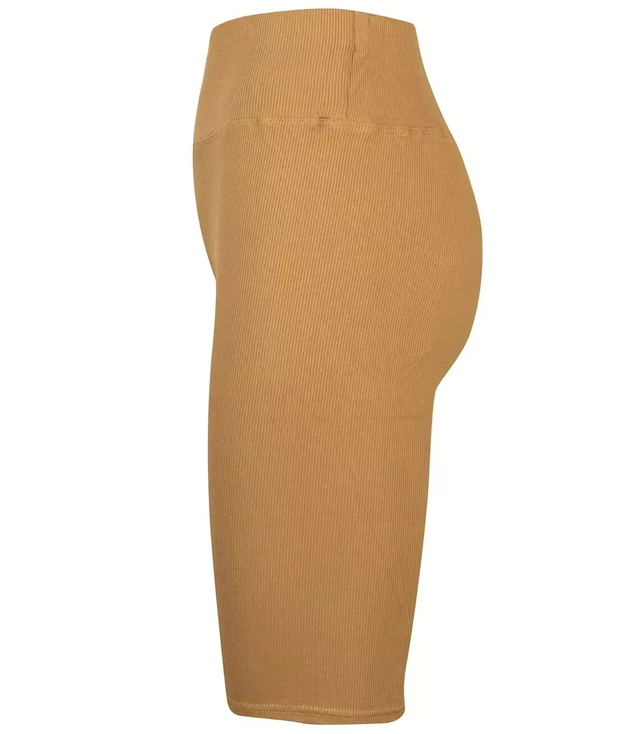 Krótkie legginsy prążkowane plus size Eleganckie ELA