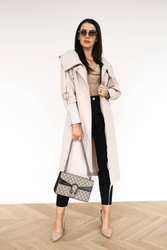 Women's transitional oversize hood coat