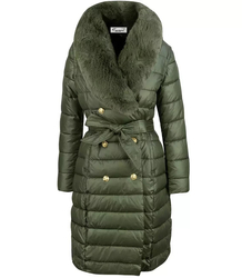 Quilted jacket coat sleeveless 4W1 FUR