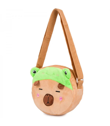 Children's round teddy bear plush bag