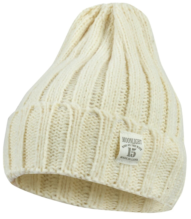 Warm unisex one-color mohair beanie hat