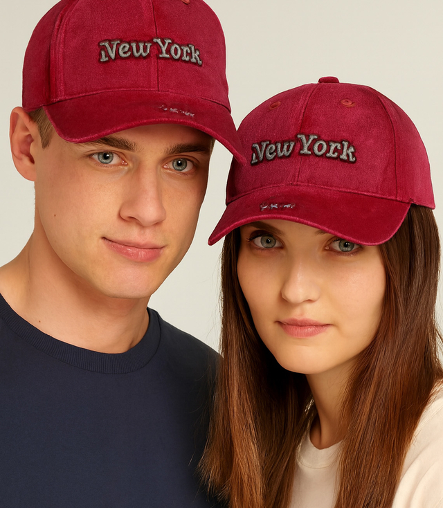 Czapka z daszkiem z ozdobną naszywką NEW YORK UNISEX