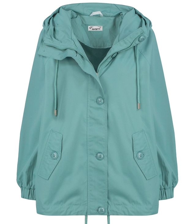 Short transitional oversize rain jacket ELENA