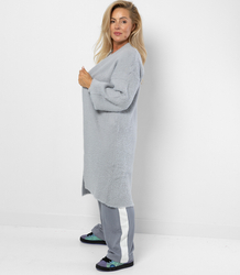 Kardigan z miękkiej dzianiny z włoskami puchaty ALBA