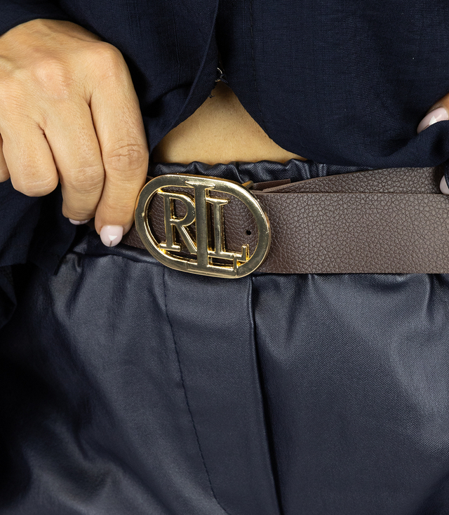 Leather pants with belt CECIL