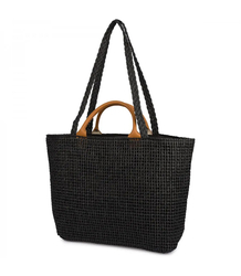 Braided Paris Milano bag with pocket and double handles