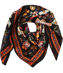 Stylish Elegant Scarf Mix of beautiful patterns 70x70 cm