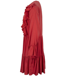 ZWIEWNA Kobieca sukienka Falbanki MINI BOHO